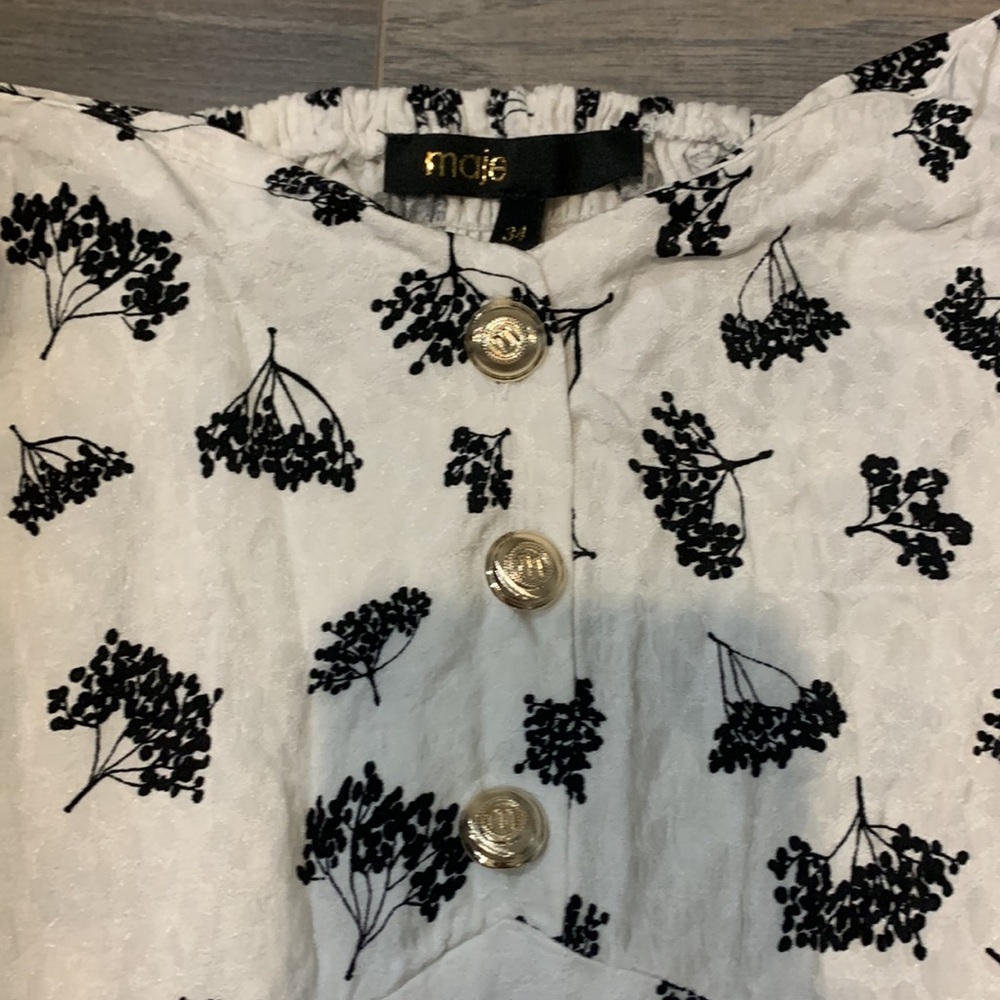 Maje mini dress - unlined and zipper on the side